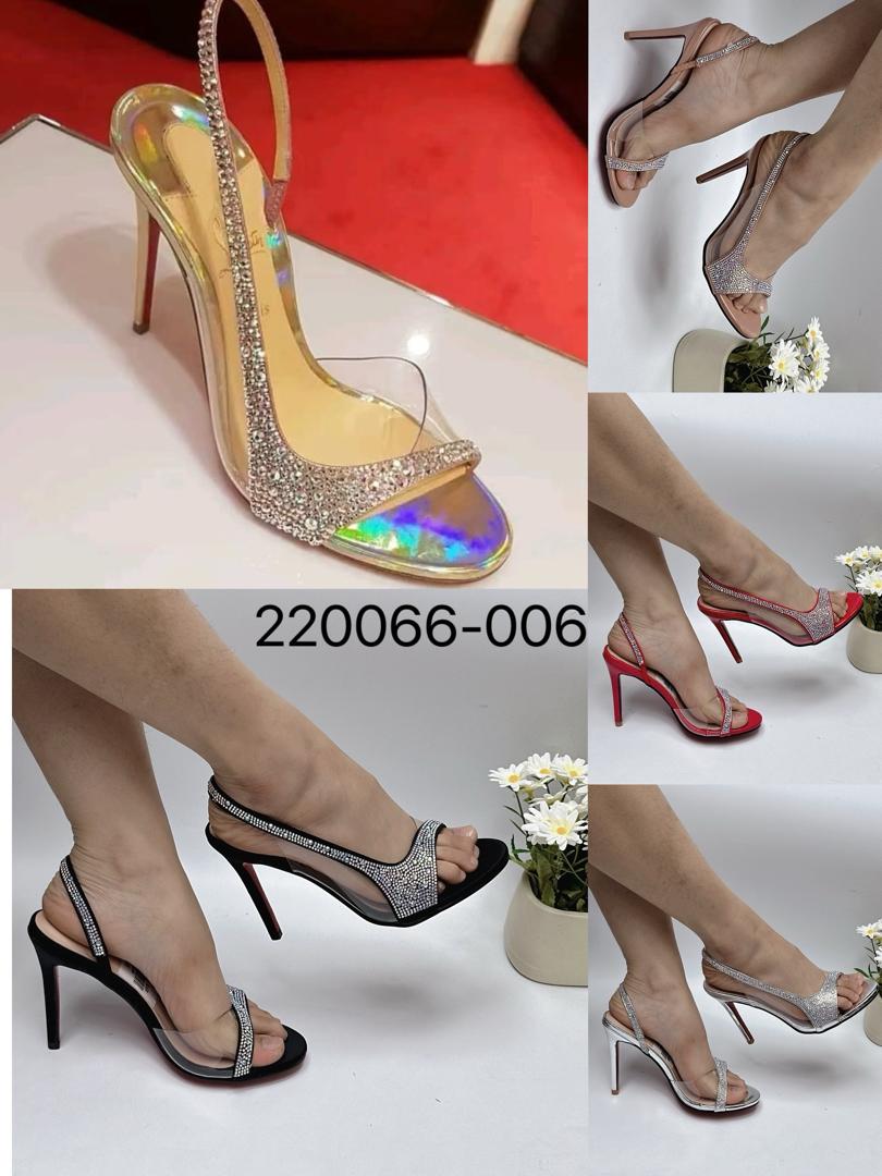 Christian Louboutin Optisling 100 glitter slingback sandal.